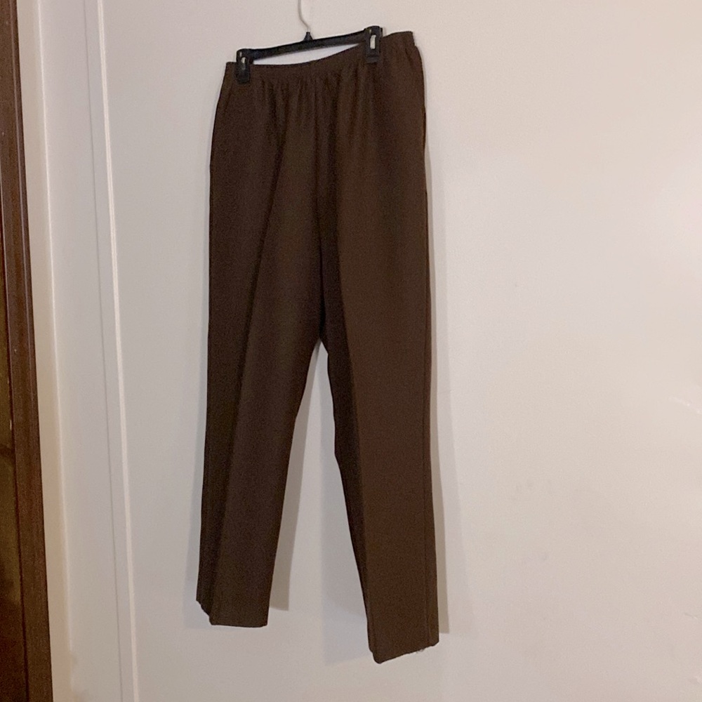 Long brown pants by Alfred Dunner. Sz 16